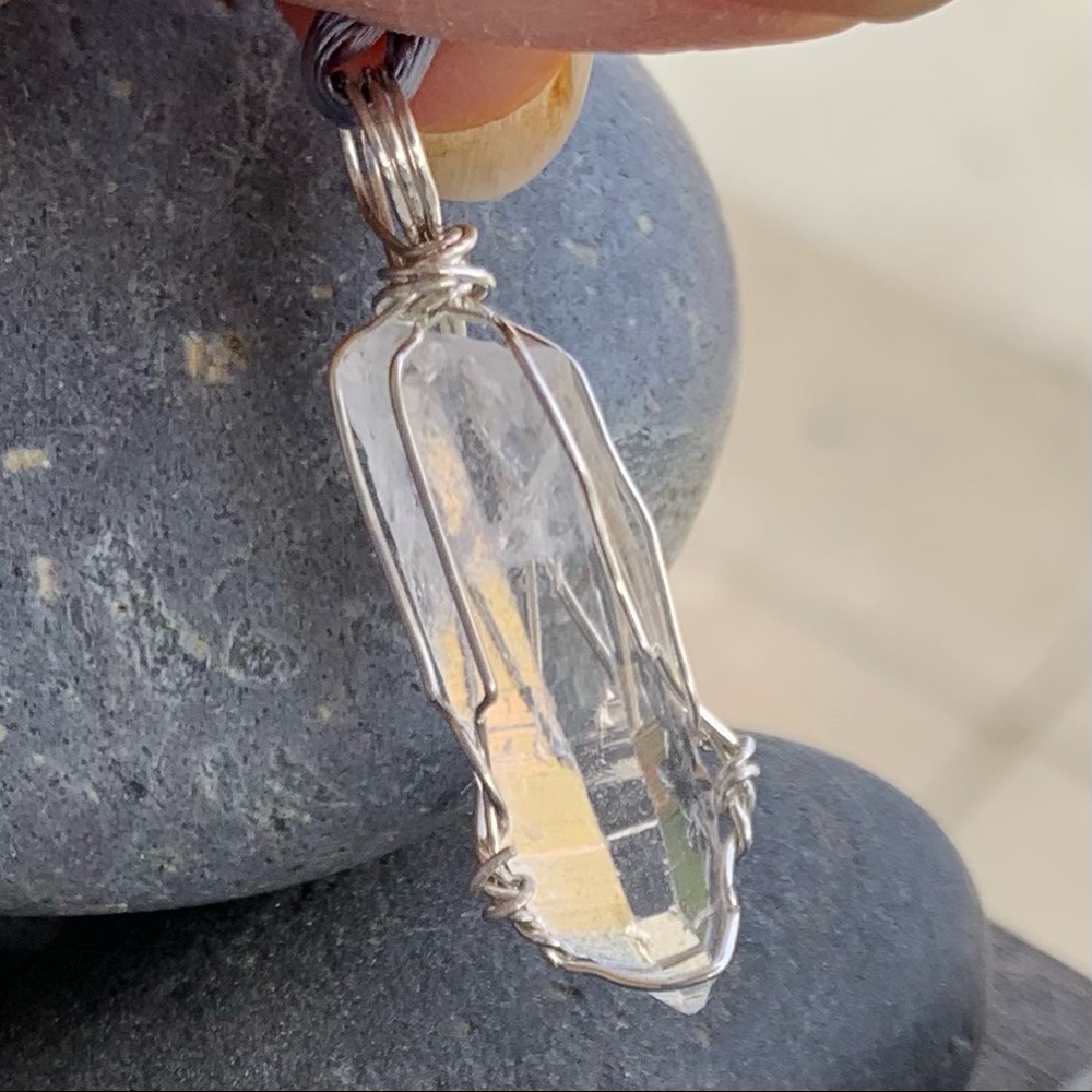 Small Quartz Crystal Necklace